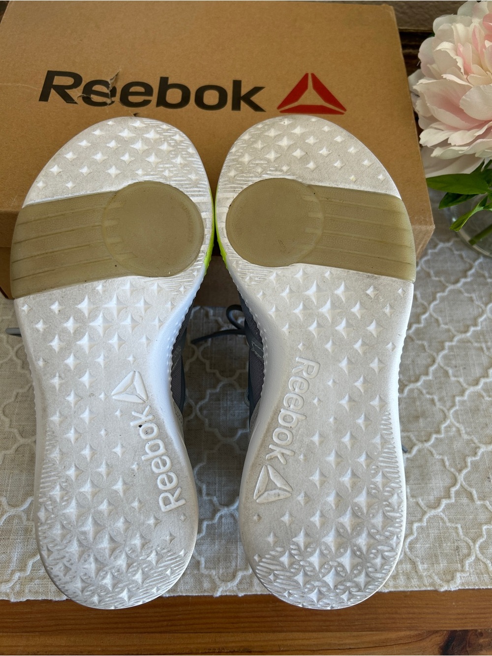 Reebok Hayasu Women's Gray Lace-Up Athletic Shoes like new in box, size 8.5 - Picture 9 of 11